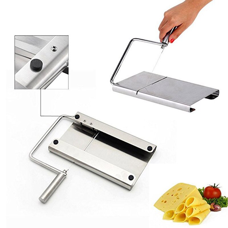 Cheese Slicer Cutting Serving Board For Hard and Semi Hard Cheese or Butter, 10-Pack Replacement Stainless Steel Cutting Wire