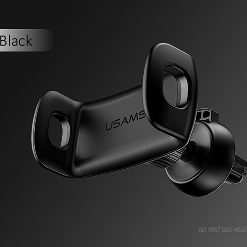 Car Phone Holder for iPhone XS X 8 7 6 5,USAMS 360 Rotation Car Holder for Phone in car Air Vent Mount Holder for Samsung Xiaomi: All Black
