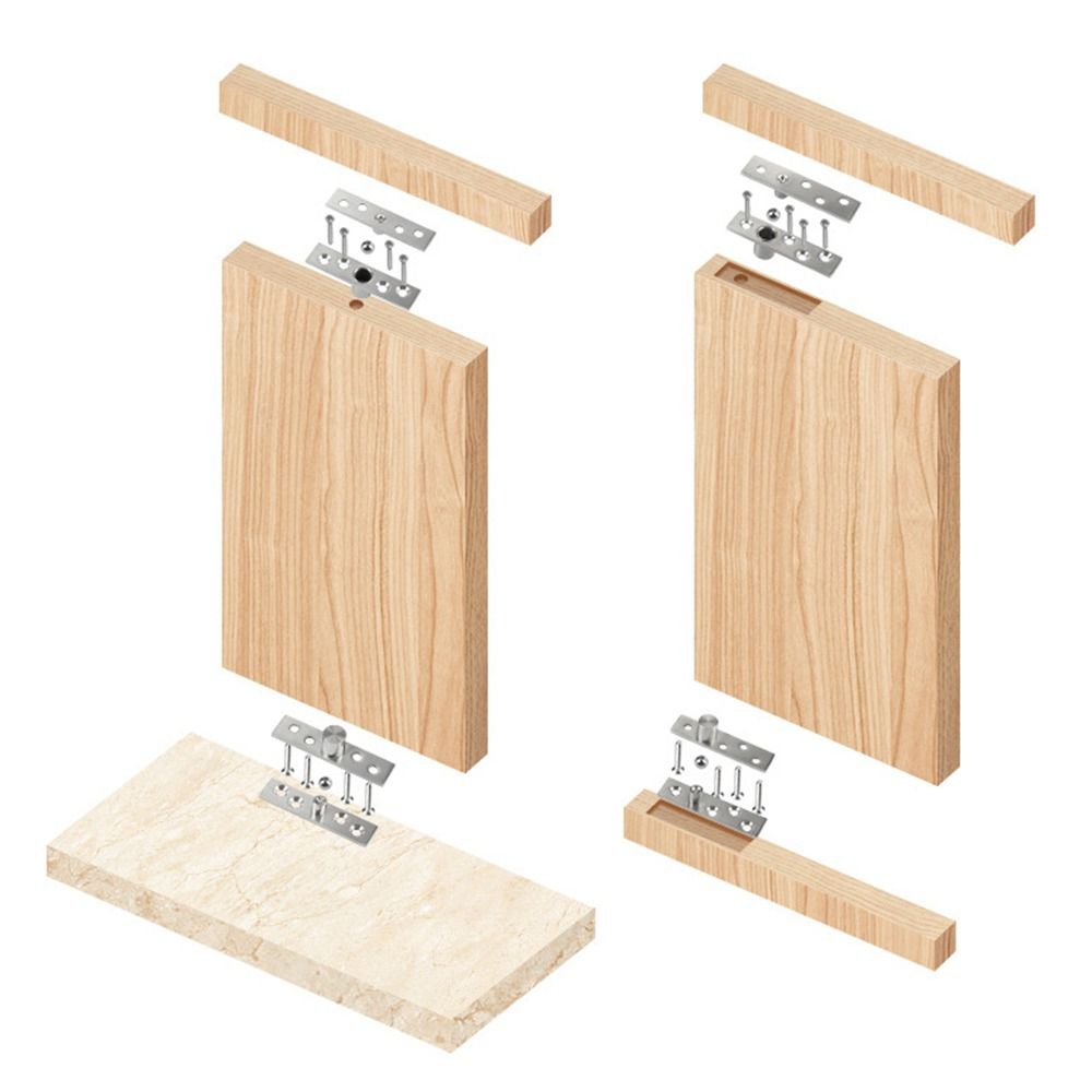 75mm-150mm Pivoting Hinge Gate Hinges Heavy Duty 360 Degree Rotation Up and Down Door hinges Stainless Steel Door Pivot Hinge