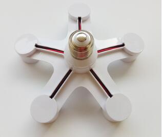 Fotostudio lampen lampvoet houder lampfitting splitter adapter voor studio daglicht  (e27-e27)