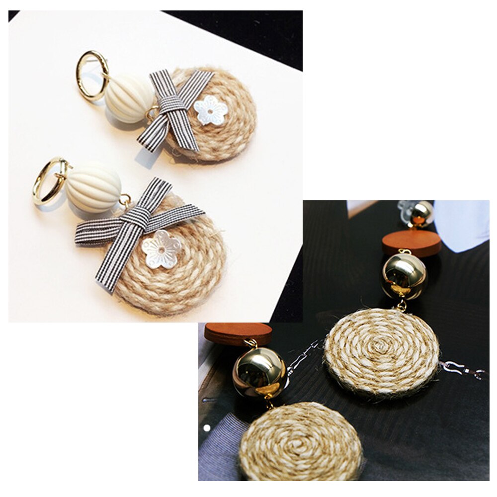 JOJO BOWS 5mm 5m Hemp Rope Ribbon Jute Burlap Webbing For Needlework DIY Craft Supplies Earring Chain Material Pendant Accessory
