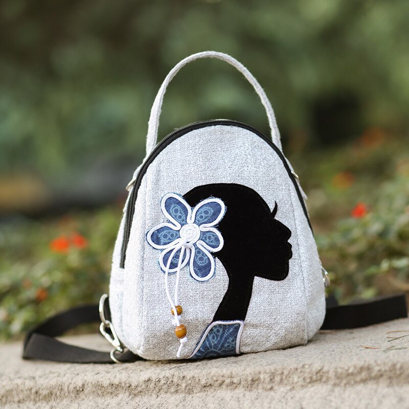 Zaino per ragazze a maglia portatile per bambini: Girl