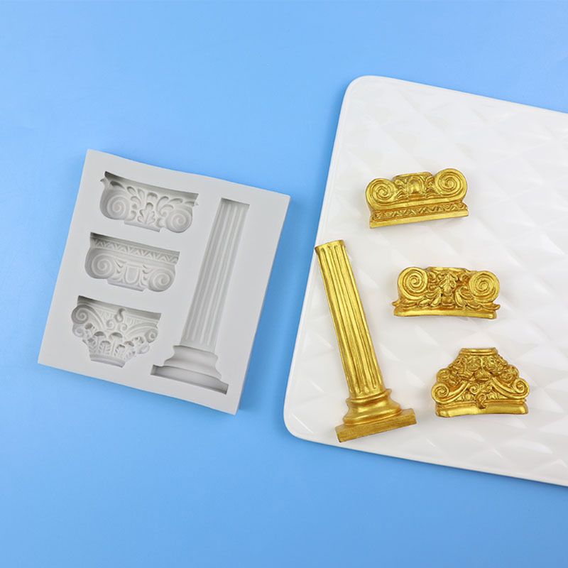 Ancient Greek Pillars Mold Roman Column Mold Sugarcraft Chocolate Pastry Polymer Clay Epoxy Resin Art Crafting Tools