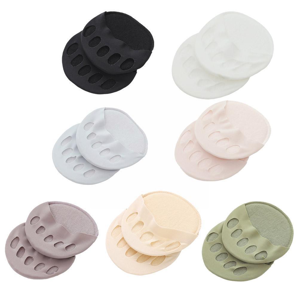 Vijf Tenen Voorvoet Pads Vrouwen Hoge Hakken Half Inlegzolen Inserts Absorbeert Teen Likdoorns Voet Pijn Care Eelt 1 Paar Shock pad Soc M5i6