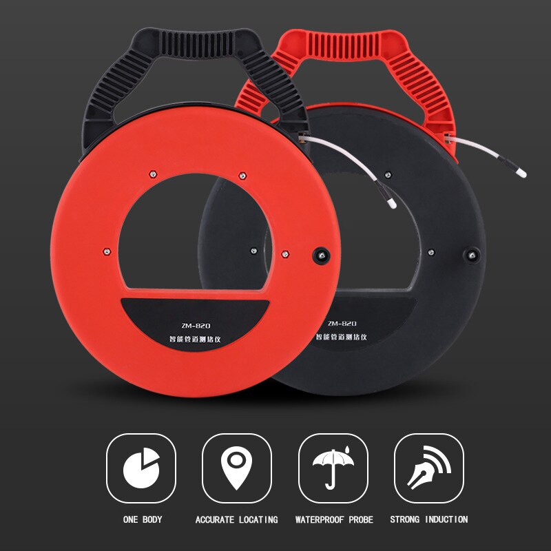 Wall PVC Iron Pipe Blockage Detector Rechargeable Pipeline Blocking Tester Pipeline Clogging Locating Instrument Pinpointer 220V
