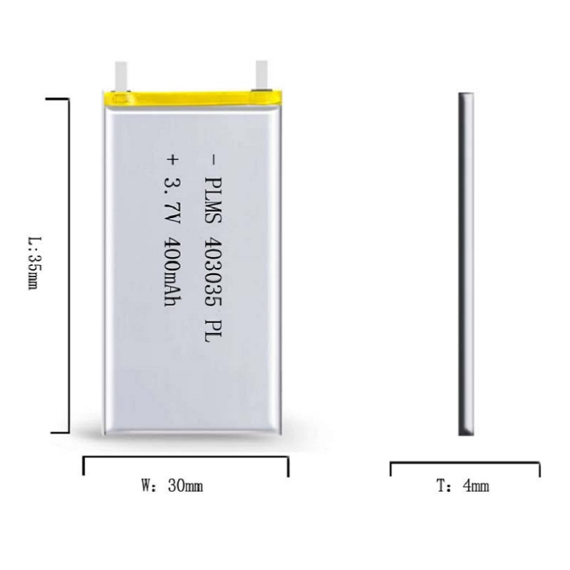 3.7v 400 mah 403035 litiumpolymer li-po li ion uppladdningsbara battericeller för  mp3 mp4 mp5 gps psp mobil bluetooth-högtalare