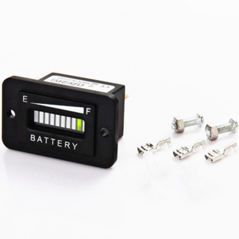 Jaycreer 12-24V 36V 48V 72V Battery Fuel Gauge Indicator Voor Vork Liften, golfkarretjes, Vloer Zorg Apparatuur