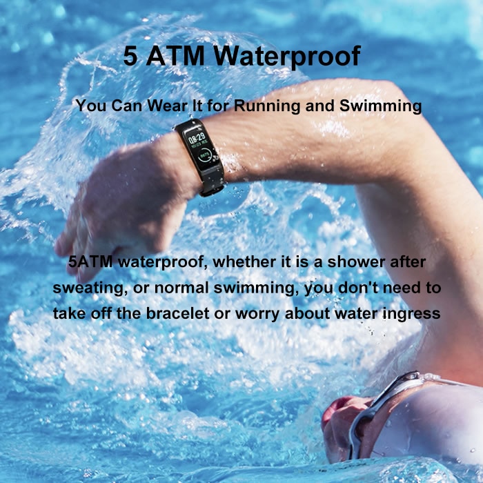 Amazfit band cor 2 smartwatch 5 atm waterdicht 2.5d kleuren roestvrijstalen frame voor android ios huami smartwatch armband