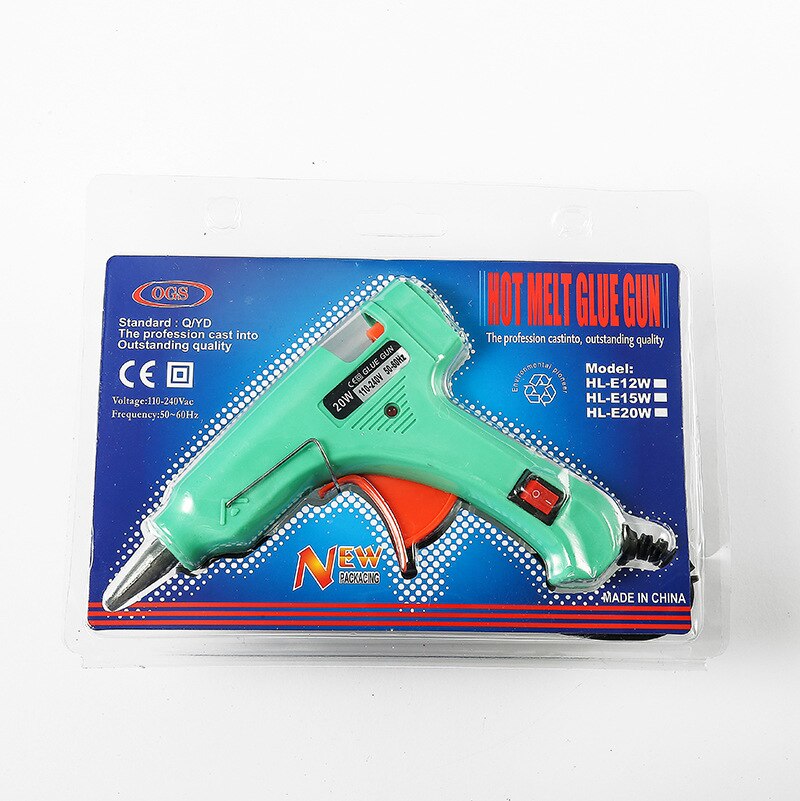 Hoge Temp Heater Melt EEN Hete Lijmpistool 20W Reparatie Tool Heat Gun Mini Gun EU/ONS Gebruik 7mm Lijm Sticks Optionele Base