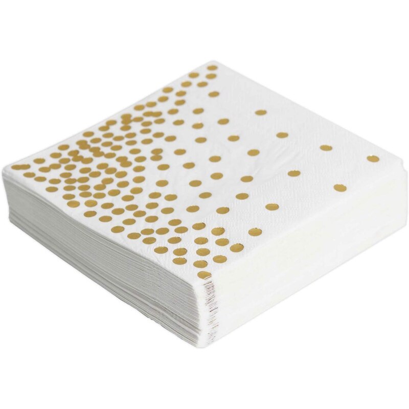 Pailles En Papier Doré Rose - Mariage, Anniversaire, Baby Shower - Lot De Vaisselle Jetable