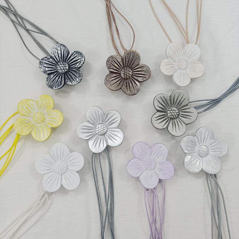 Udskårne blomster hjem vinduesindretning gardin magnetisk spænde tieback holdback remholder klip stue ornament tie-back