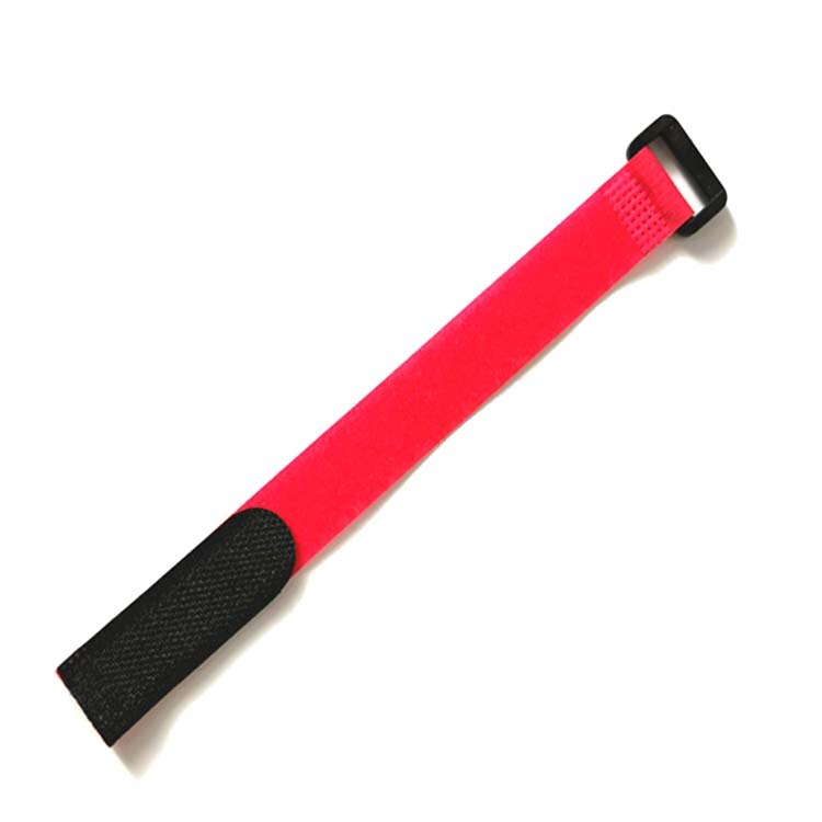 10 Stks/partij 2Cm * 20Cm Nylon Reverse Gesp Klittenbandsluitingen Magic Haak Klittenband Kabelbinders Velcroing Band Sticky lijn Afwerking: Red