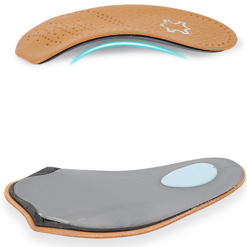 1 par unissex 3/4 comprimento palmilhas palmilhas ortopédicas palmilhas de couro palmilhas pé ferramenta arco suporte meia sapato almofada esportes ao ar livre