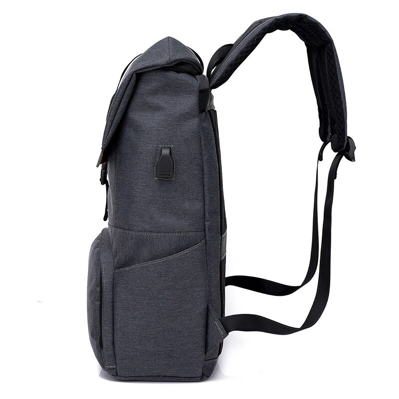 Mochila antirrobo de negocios para estudiantes universitarios, bolso escolar Simple con carga USB para ordenador, mochila de viaje, novedad de