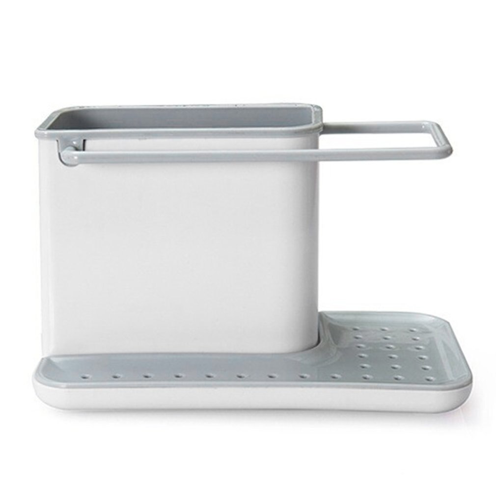 Plastic Racks Organizer Caddy Storage Kitchen Sink Utensils Holders Drainer Integrated Drainer Good Kitchen Tool: Dark Khaki