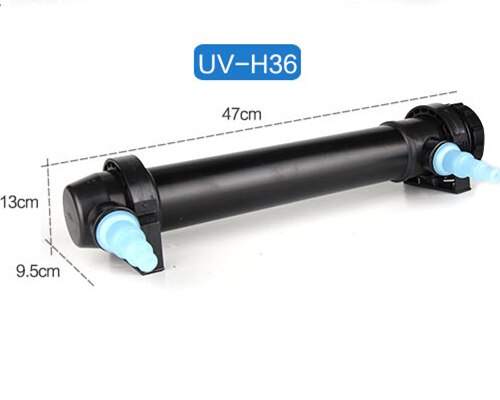 JEBO Aquarium UV Sterilizer Lamp Pond Fish Tank UV Kill Algae Ultraviolet Filter Clarifier Water Cleaner AC220-240V 5W-36W: 36W