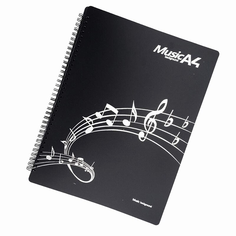 Music Score Folder Band Folder Musician Folder Writing Spiral Mounted American Letter A4 Size 20 Sleeve 40 Pages: Default Title