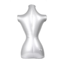 1pc Female Tailors Body Form Mannequin Display Dummy Torso Inflatable Hang Gray For Cloth Store Clothing Display