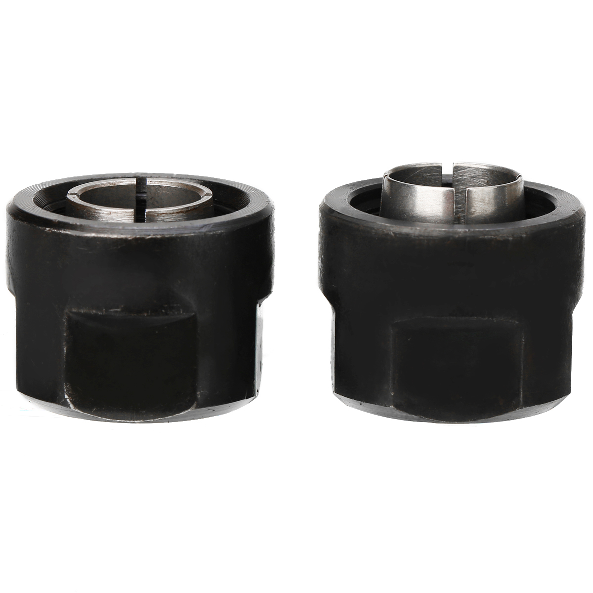 Practical 2Pcs Collet 1/2" 12.7mm 12mm Durable Router Collets For HITACHI 23421 M12VE M12VC M12V2 M12SE