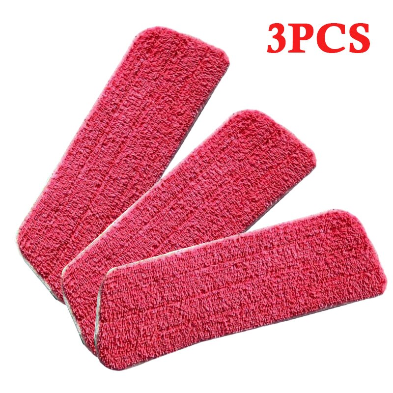 Super Microfiber Flat Mop Head Refill Floor Cleaning Pads Absorbent Cloth UK: Red