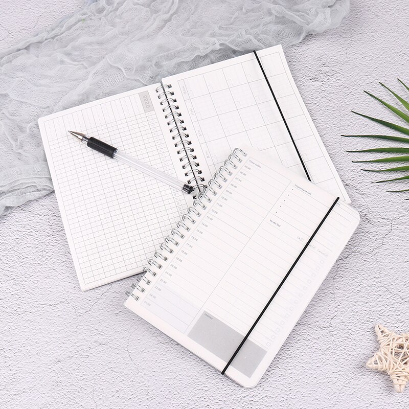 Notebook Agenda Daily Weekly Monthly Plan Spiral Organizer Schedule Planner Supplies Teacher Planner School Office