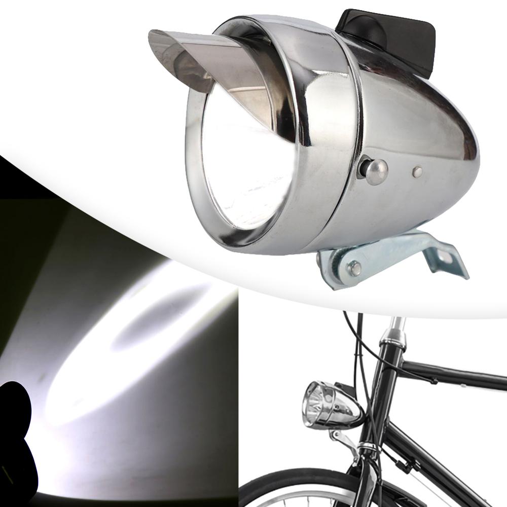 3 Led Fiets Koplamp Bike Front Light Vintage Zaklamp Lamp Met Beugel Head Light Retro Bike Front Light