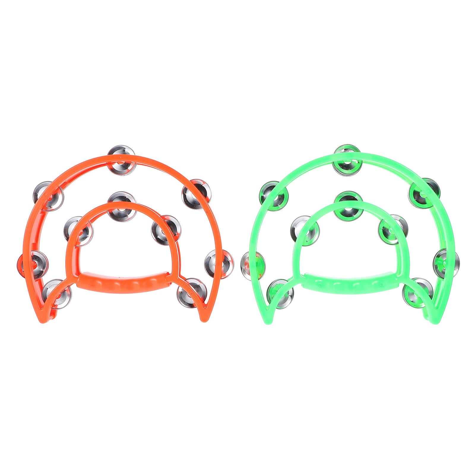 2Pcs Kids Hand Bell Musical Party Props Portable Hand Bell Random Color