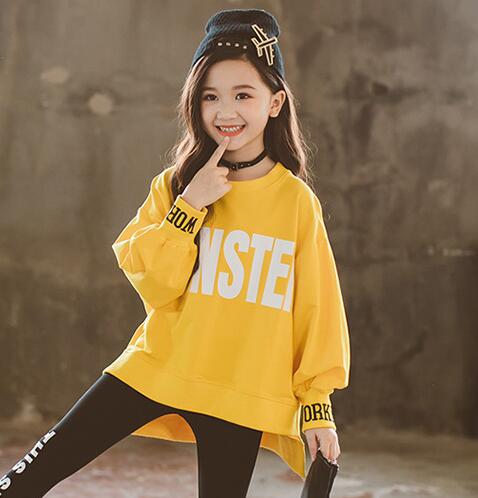 Mode Sweatshirts voor Kinderen Meisjes Herfst Top 5 6 8 10 12 13 Jaar Kinderen Casual Kleding: Geel / 7T