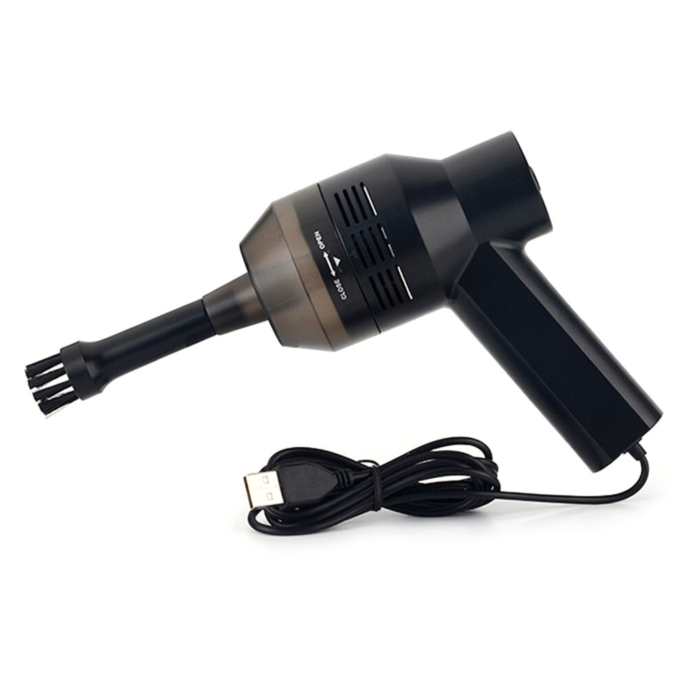 Portable Mini Handheld Vacuum Cleaner USB Powered/Battery Rechargeable Powered PC Keyboard Car Dust Remover Wireless Cleaaning: wired