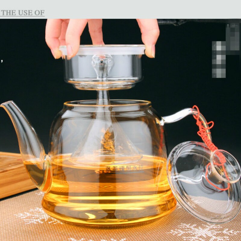 Transparent thick glass steaming teapot traditional chinese tea set kettle tea pot tea kettle
