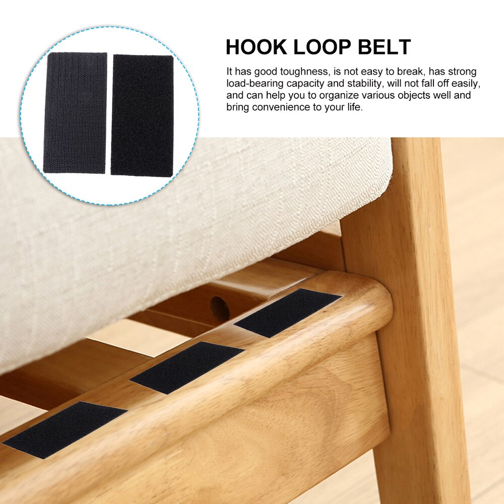 Pairs of Adhesive Square Hook and Loop Tape Heavy Duty Adhesive Square Strap