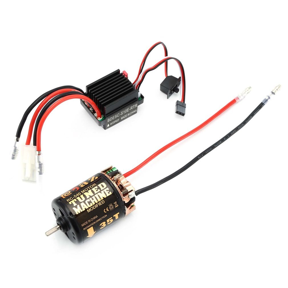 Rc 540 35T 45T 55T Brushed Motor Met 320 Speed Controller Waterdicht Esc Voor Rc Auto Rock crawler Axiale SCX10 Model: 35T with 320 ESC