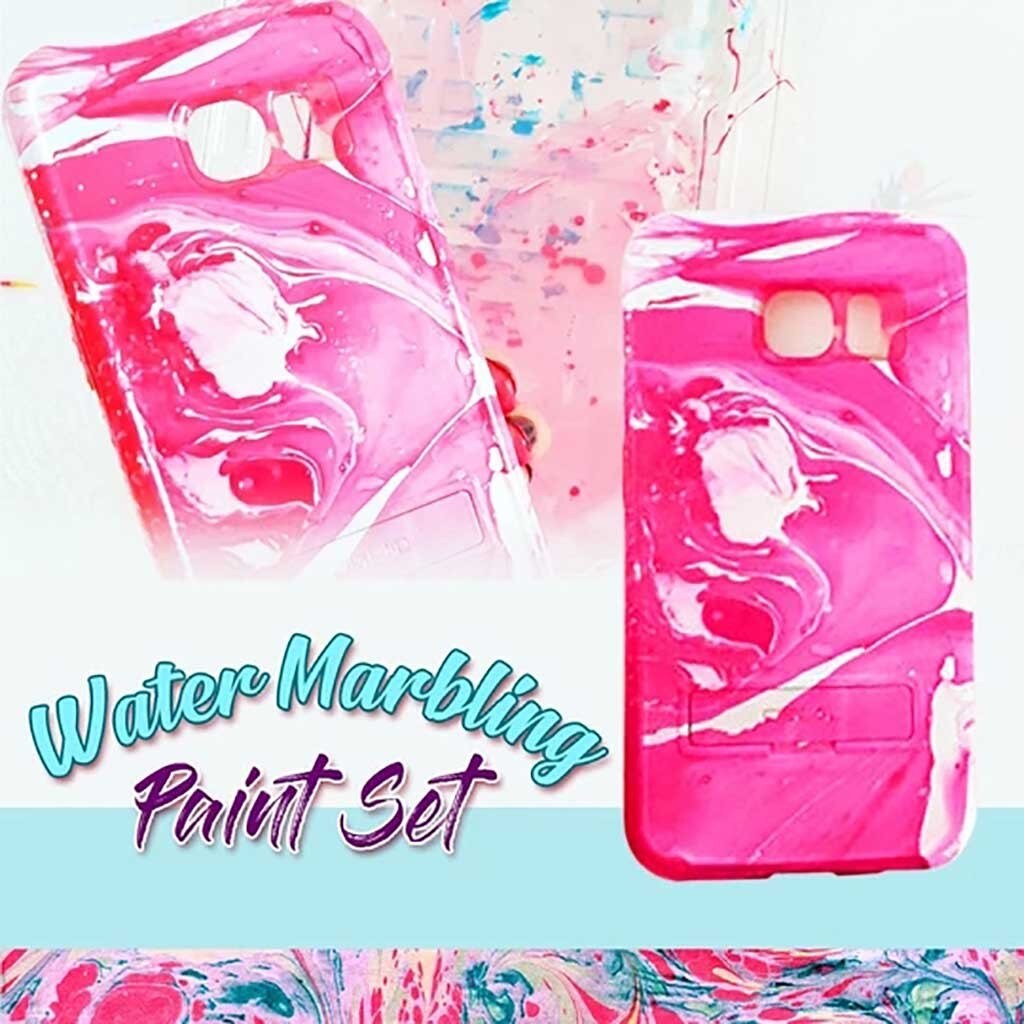 Marmoleado pintura Kit de bricolaje pintura en el agua de arte Conjunto de 6 Kit de colores de juguetes de los niños para los niños