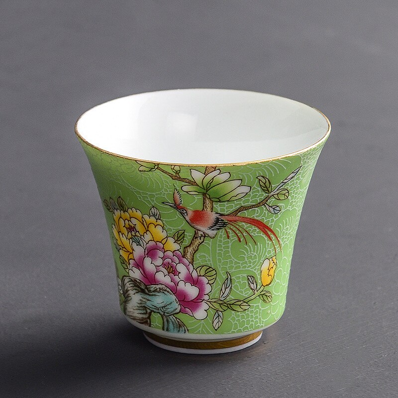 Jingdezhen Hand-painted Tiger Sake Cup - Traditional Chinese Ceramic Tea Cup With Crackle Pattern