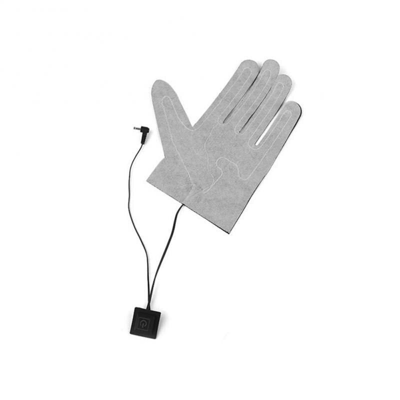 USB Beheizte Handschuhe Winter Warme Fünf-Finger Handschuhe Heizung Pad Elektrische Heizung Film Drei-Level Einstellung Handschuh Heizung blatt