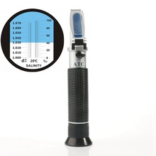 0-10%  hav saltindhold refraktometer meter havvand saltkoncentration akvarium håndholdt marikultur opdræt gravimeter analysator