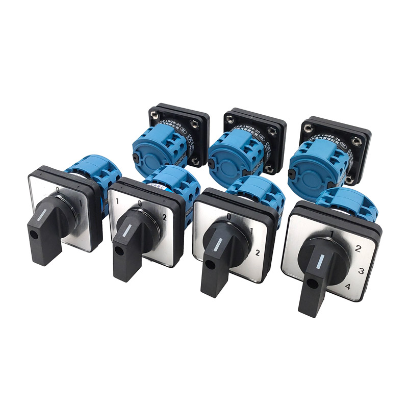 Electric 2/3/4 Position 8 Terminals Rotary Cam Changeover Switch 500V 20A LW28-20