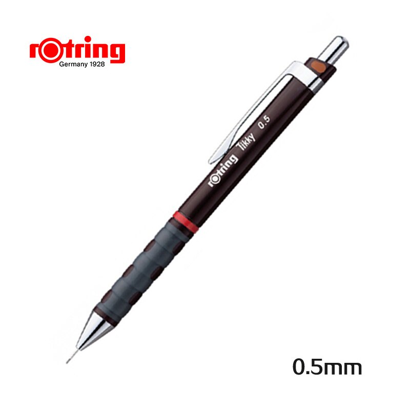 Roterende tikky mekanisk blyant 0.35mm/0.5mm/0.7mm/1.0mm blyblyanter til skolegrafittegning af blyantkunstforsyninger: Vin 05mm