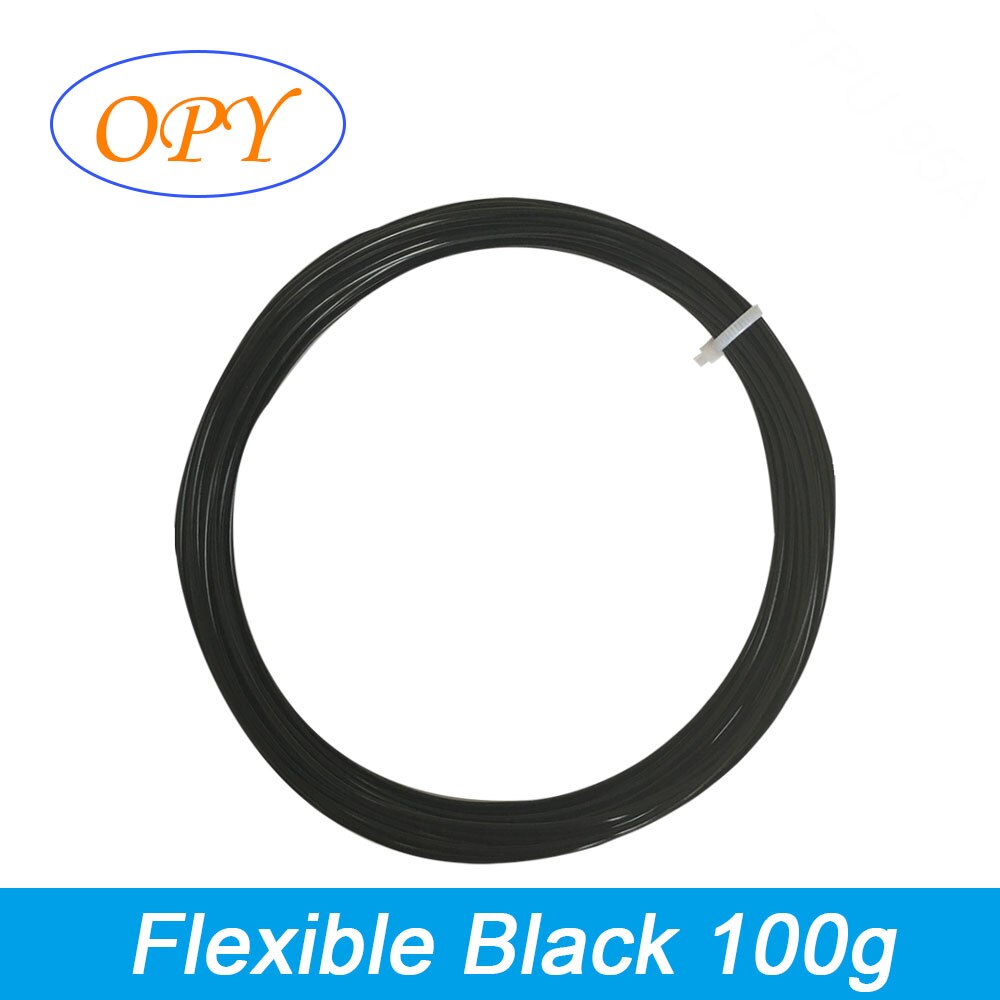 3D Filament Tpu elastyczny 1.75 Mm materiał do drukowania nici natura kolory czarny 0.5Kg 1Kg 10M 100G próbka: Przezroczysty