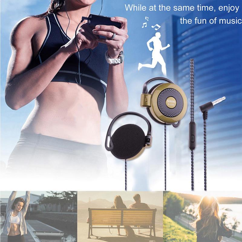 Für Shini S-520 3,5mm Stereo MP4 Ohr haken Spiel Sport Handy Universal Headset Ohr haken Headsets Draht Sport Kopfhörer