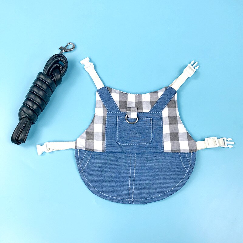 Vêtements pour animaux de compagnie lapin, harnais, laisses, cochon d&#39;inde, gilet, veste en denim, chapeau de sport, manteau pour lapin furet hamster