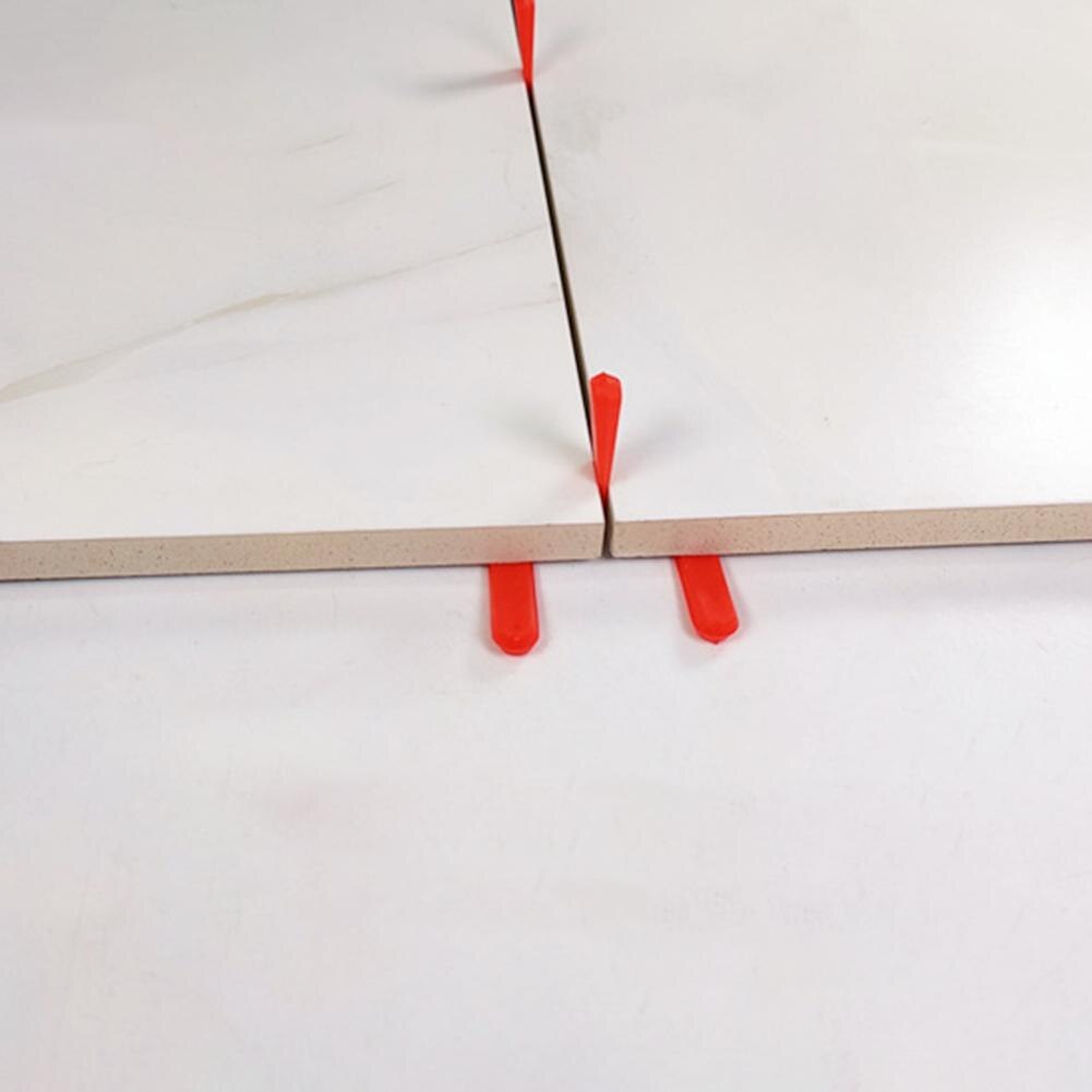 100 stk sæt mini-niveau kiler fliser afstandsstykker til gulvvæg fliser nivelleringsanordning, der hovedsagelig bruges til lægning af vægfliser belægningsfliser