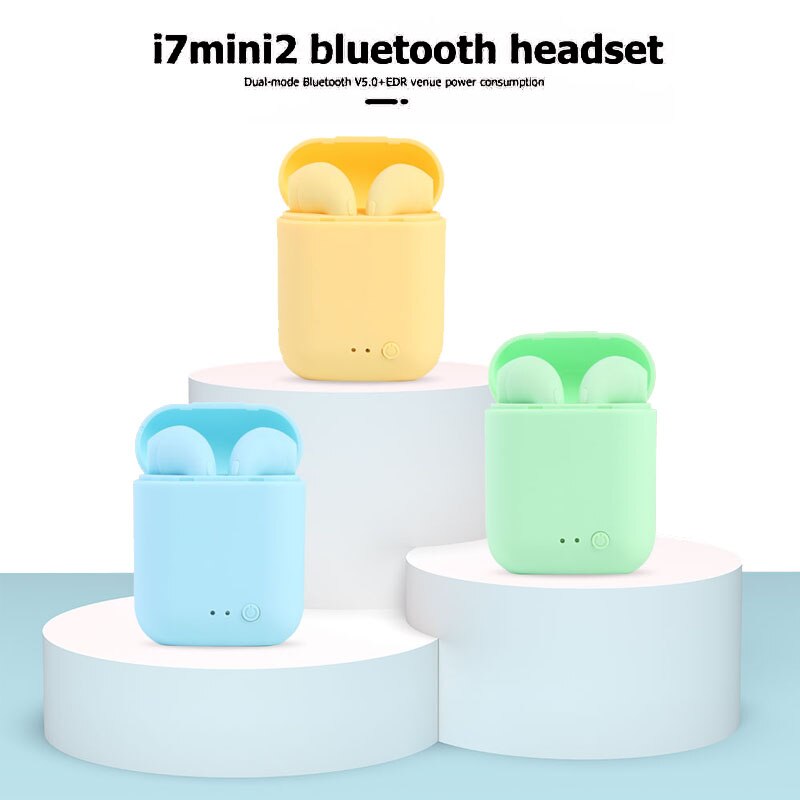 Original i12 Tws Wireless Earphone 5.0 Bluetooth Headphones i7s mini2 Earbuds with Charging Box Wireless Headphones for IPhone