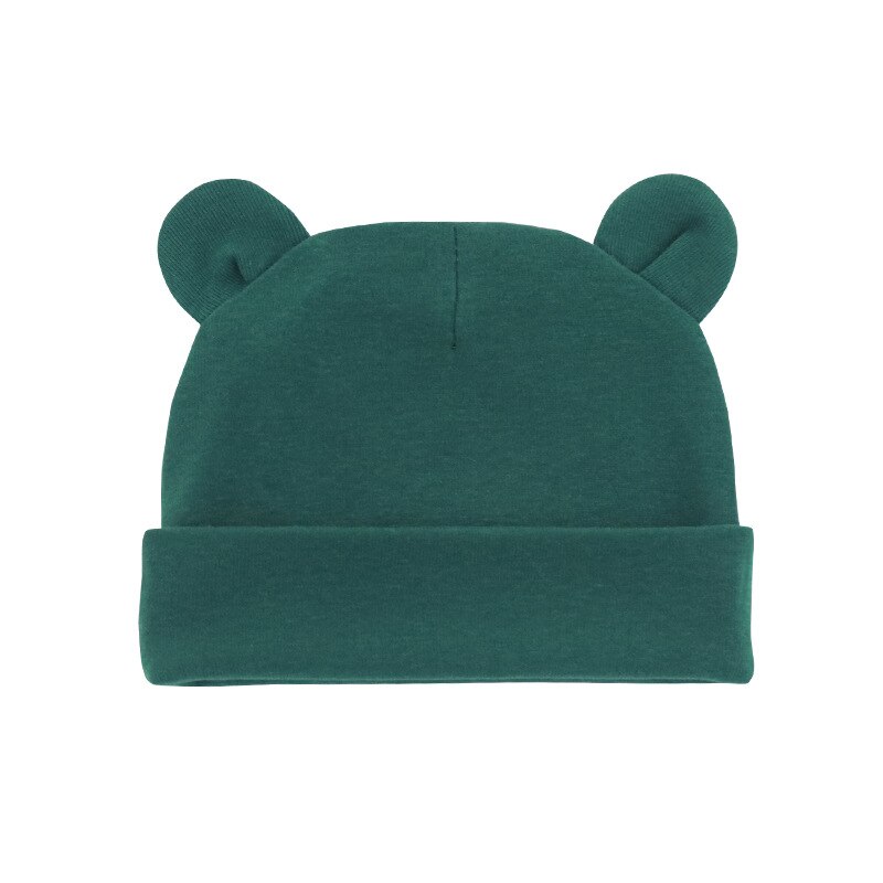 Chapéus para bebês, chapéus para crianças recém-nascidas pequenos, bonés para o outono e o inverno, novos estilos para 0-1 anos de idade: Dark green