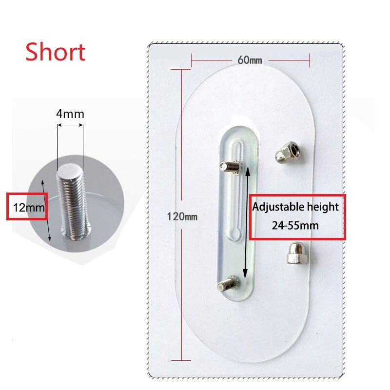 Haken Alles Für Badezimmer Küche Zeug Selbst Klebstoff Nahtlose NäGel Doppel NäGel Einstellbare Höer Starke Einfügen: kurz-Nagel-10mm