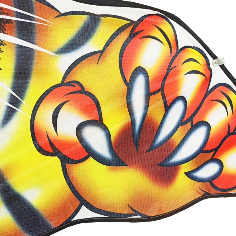 Cometa de Tigre/León de dibujos animados para niños, bonita cometa fácil de llevar con hilo de vuelo, actividad deportiva divertida al aire libre