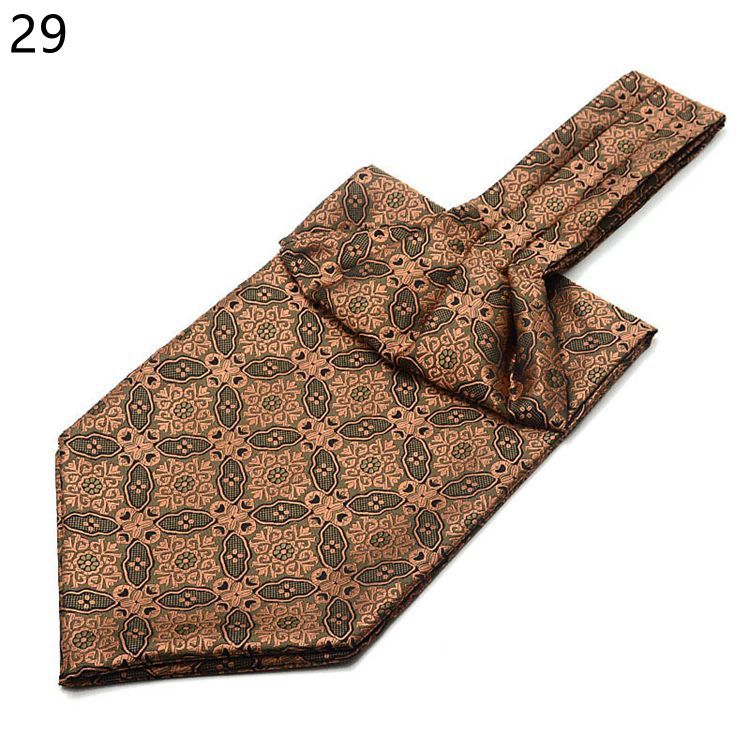 Mannen Vintage Polka Dot Wedding Formele Das Ascot Zelf Britse Stijl Gentleman Polyester Zijde Paisley Das Pak Bruiloft: 29