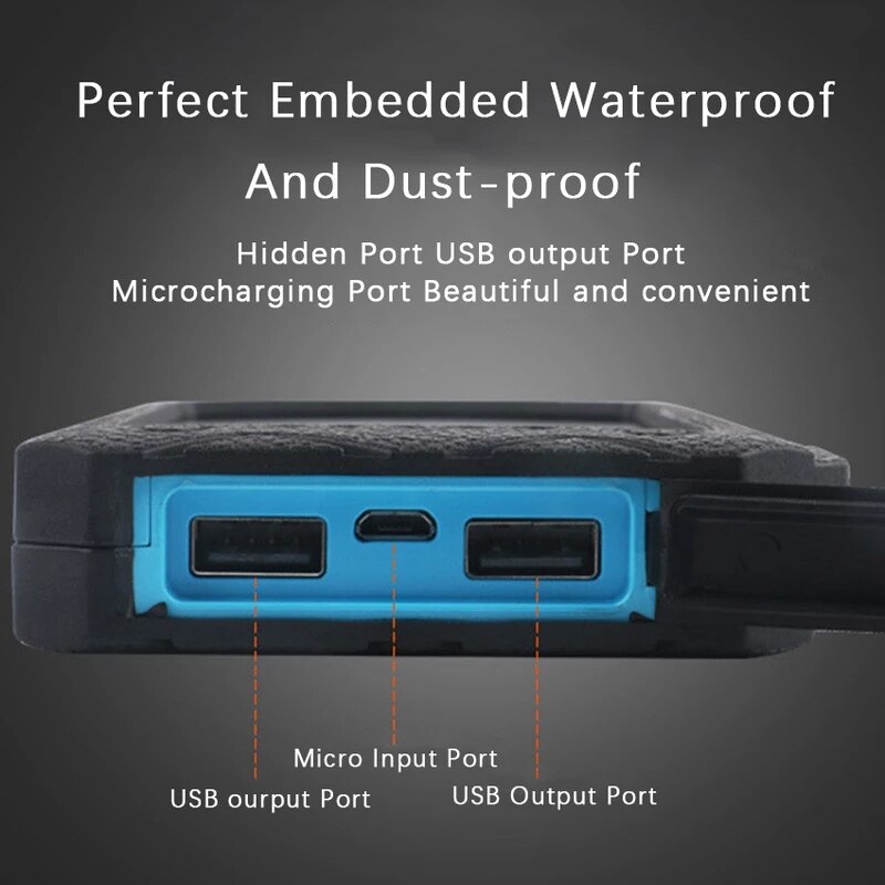 80000 mah solar wireless power bank phone charger portable outdoor travel charger power for xiaomi samsung iphone