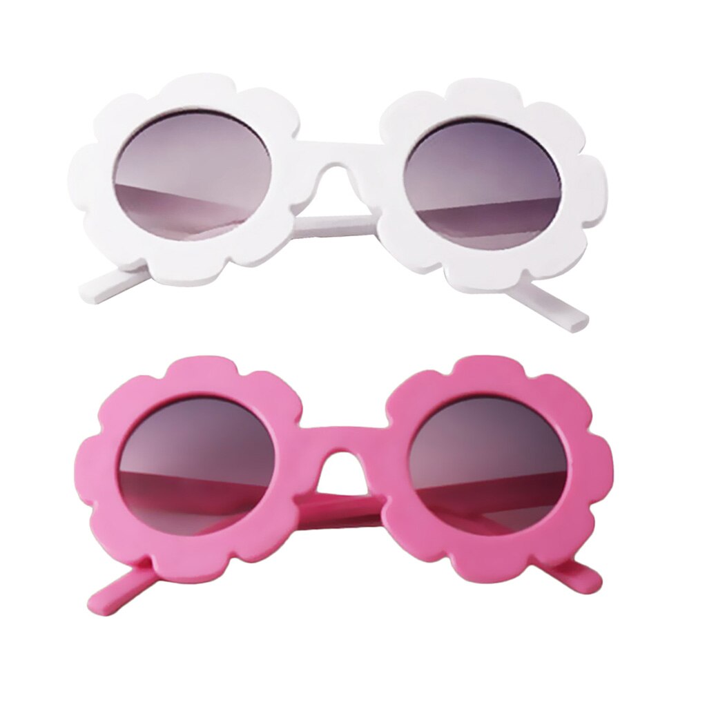 2 Stuks Kind Kinderen Jongen Meisje UV400 Outdoor Zonnebril Baby Bloem Shades Goggles Bril