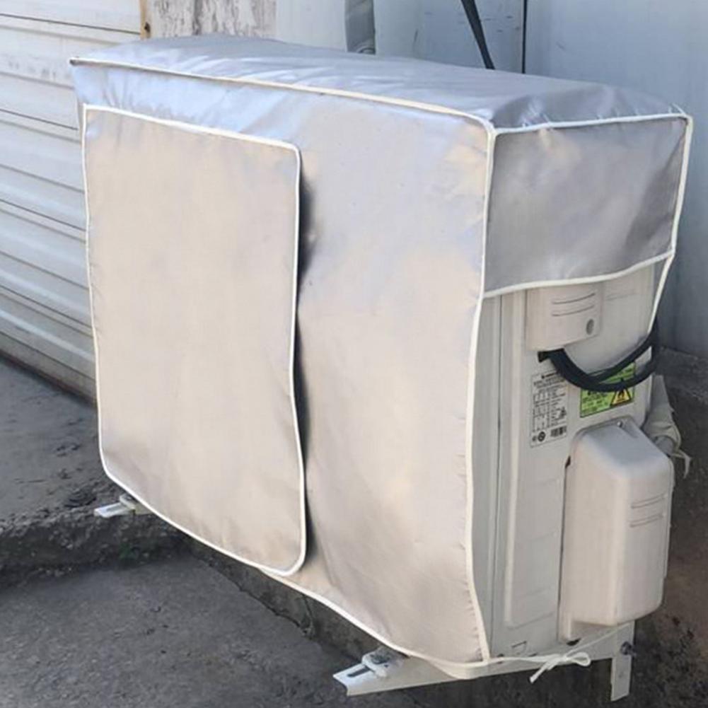 Unidad de aire acondicionado exterior, cubierta de protección solar a prueba de lluvia, tela Oxford recubierta de plata, Unidad Principal